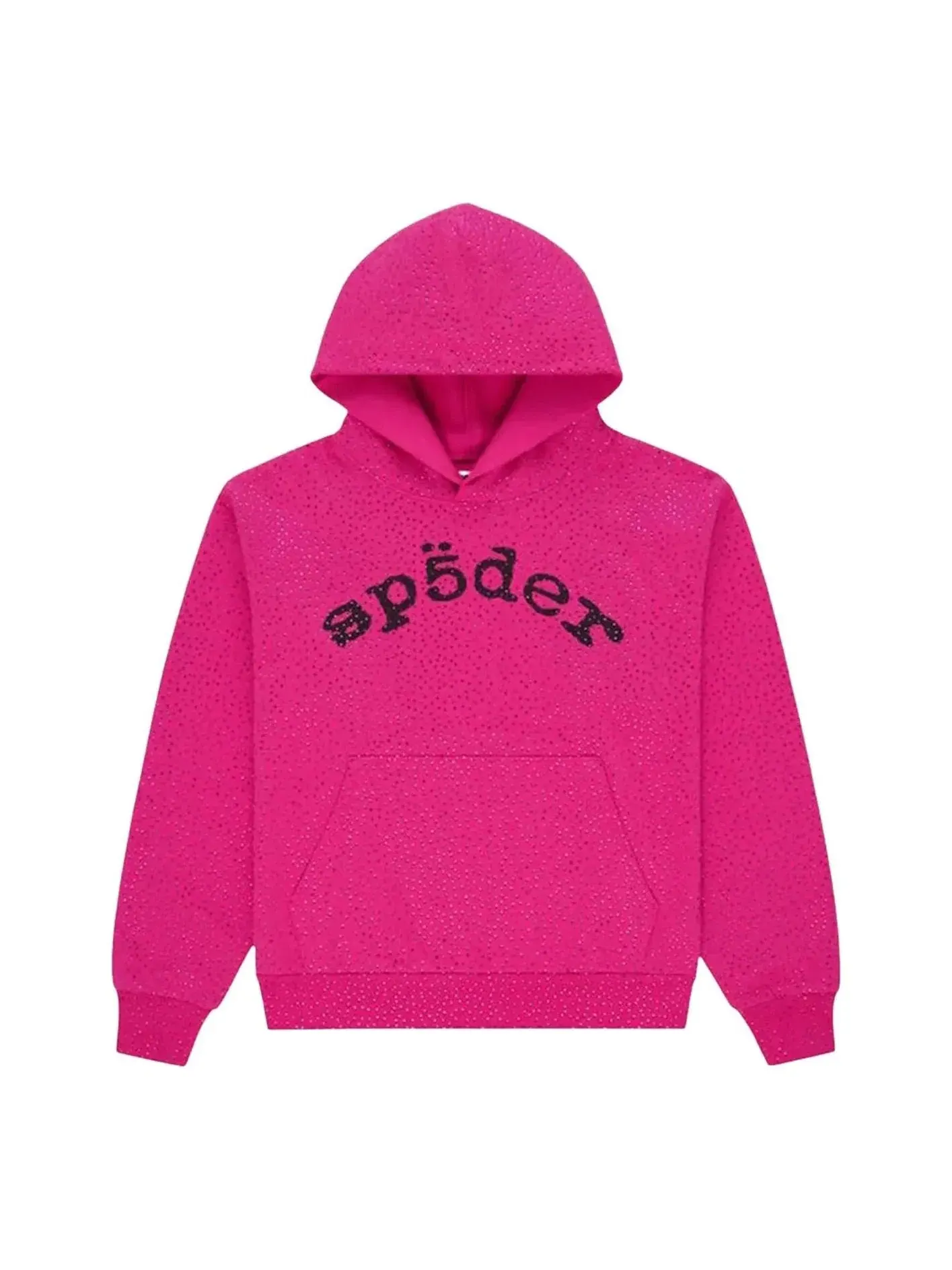 Худи Sp5der Webstone Aop с стразами, розовое, ST025FW25PNK — изображение 1 из 2, розовый