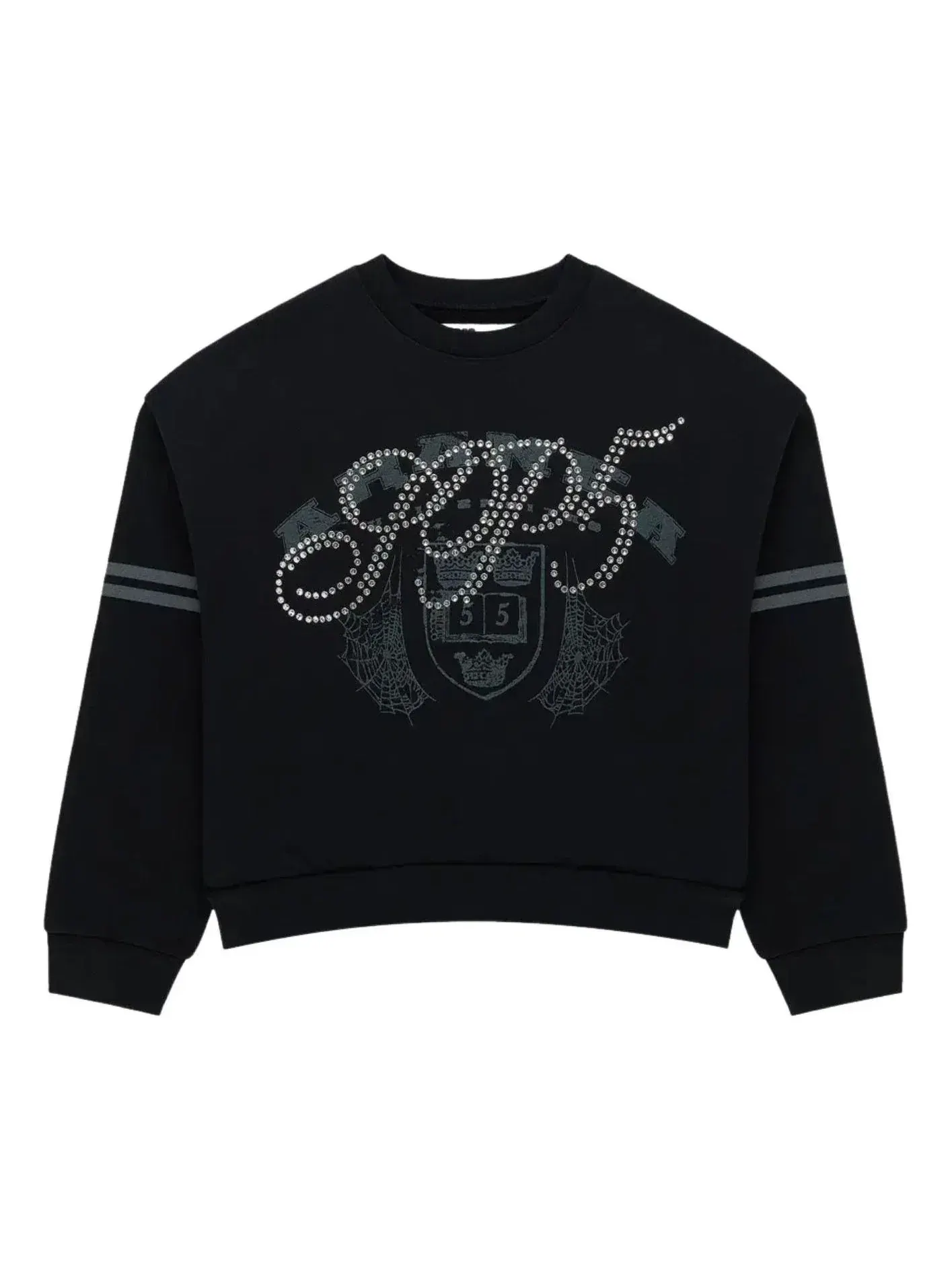 Свитшот Sp5der Aranea Crewneck 'Black' ST039SS26BLK — изображение 1 из 2, черный