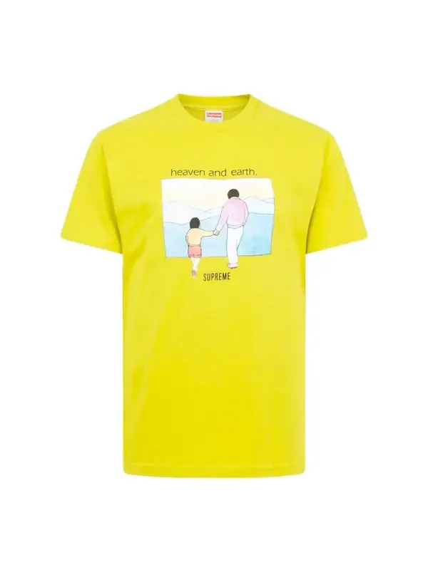 Футболка heaven and earth tee fw19 'yellow' Supreme — изображение 1 из 2, желтый