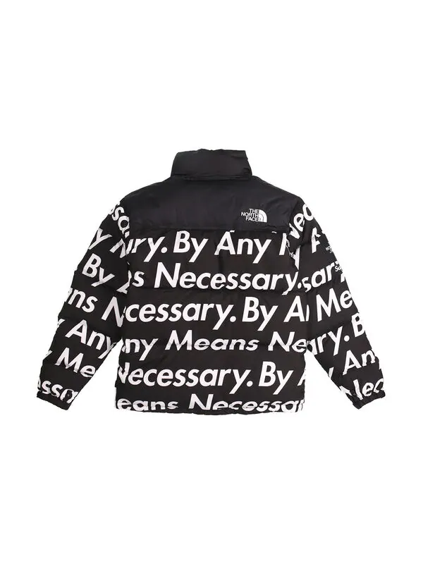 Куртка fw15 x the north face by any means nuptse jacket 'black' Supreme — изображение 2 из 2, черный