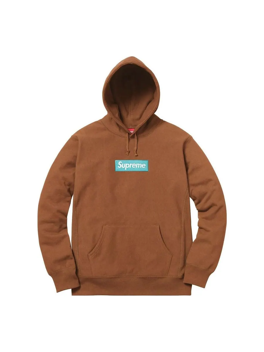 Худи Supreme FW17 Box Logo Hoodie 'Brown' — изображение 1 из 1, коричневый