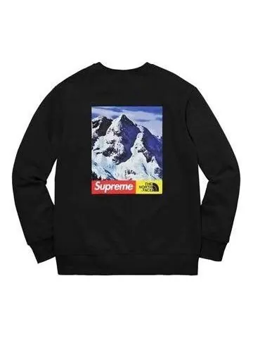 Свитер fw17 the north face mountain crewneck sweater 'black' Supreme — изображение 1 из 2, черный
