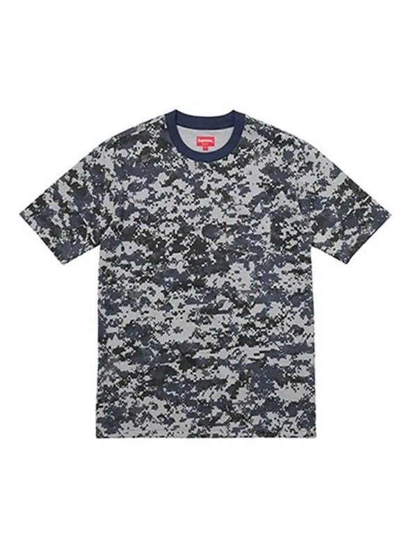 Футболка fw18 ss pocket navy digi camo tee Supreme — изображение 1 из 1, камуфляж