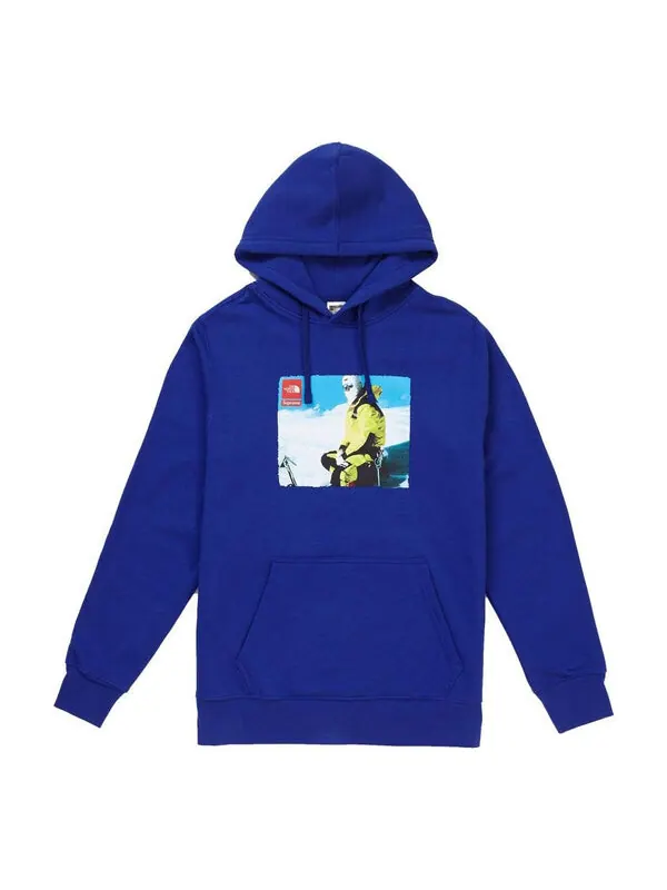 Толстовка fw18 the north face photo hooded sweatshirt royal Supreme — изображение 1 из 1, синий
