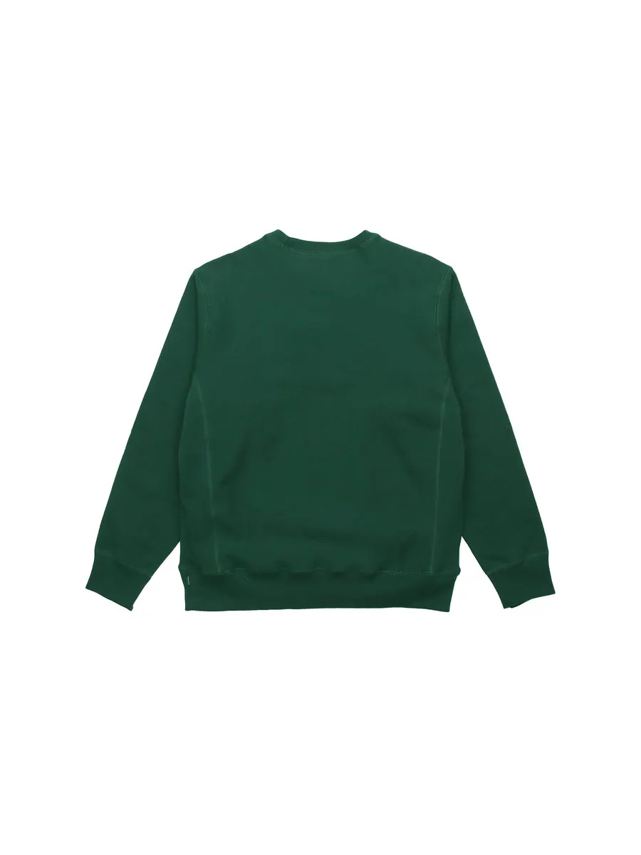 Худи Supreme FW18 Box Logo Crewneck Dark Green Classic Round Neck Pullover Unisex — изображение 2 из 2, зеленый