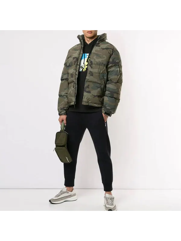 Куртка fw18 reflective camo woodland down jacket 'olivegreen' Supreme — изображение 4 из 4, оливковый зеленый