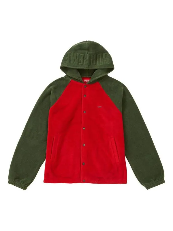 Куртка fw18 polartec hooded raglan coat 'red' Supreme — изображение 1 из 1, красный