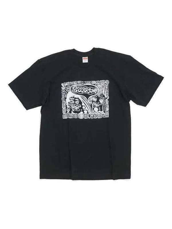 Футболка fw18 faces tee black abstract human face short sleeve Supreme — изображение 1 из 1, черный