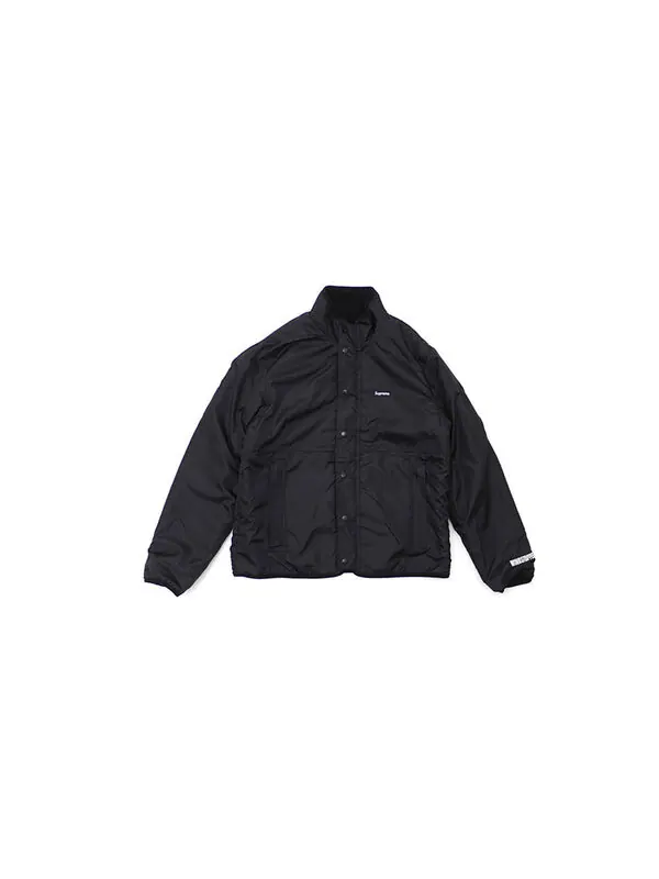Куртка fw18 reversible fleece jacket black Supreme — изображение 2 из 3, черный