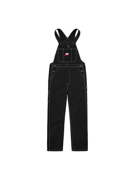 Брюки fw18 nike cotton twill overalls black Supreme — изображение 1 из 2, черный