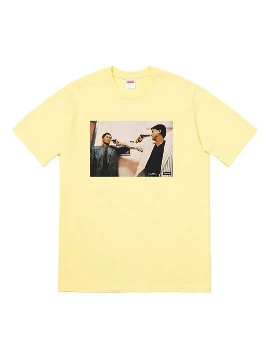 Футболка fw18 the killer trust pale yellow tee Supreme — изображение 1 из 2, желтый