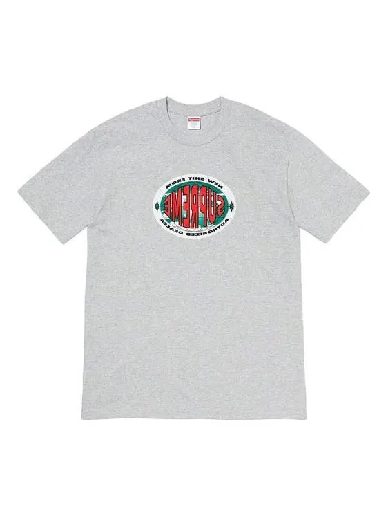 Футболка fw19 week 1 new shit tee alphabet logo short sleeve gray Supreme — изображение 1 из 2, серый