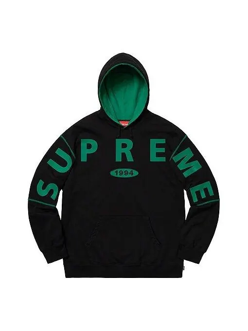 Толстовка fw19 week 1 spread hooded sweatshirt Supreme — изображение 1 из 1, черный