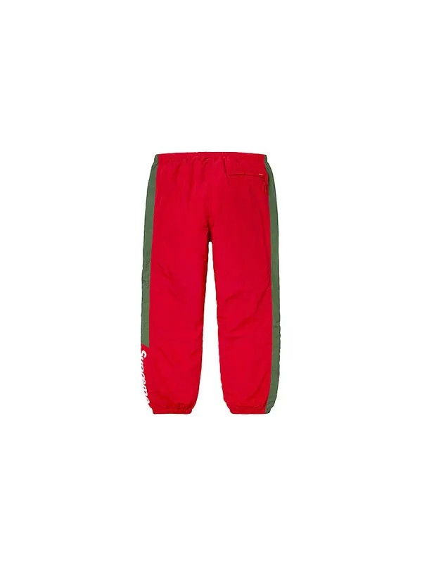 Брюки fw19 week 1 side logo track pant logo Supreme — изображение 2 из 2, красный
