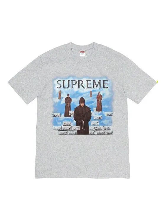 Футболка fw19 week 1 levitation tee printing short sleeve gray Supreme — изображение 1 из 1, серый