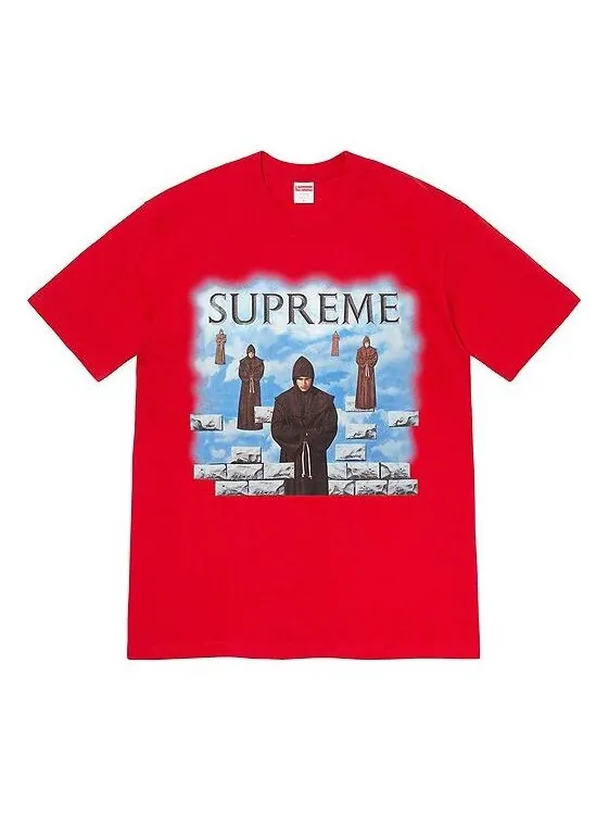 Футболка fw19 week 1 levitation tee printing short sleeve red Supreme — изображение 1 из 1, красный