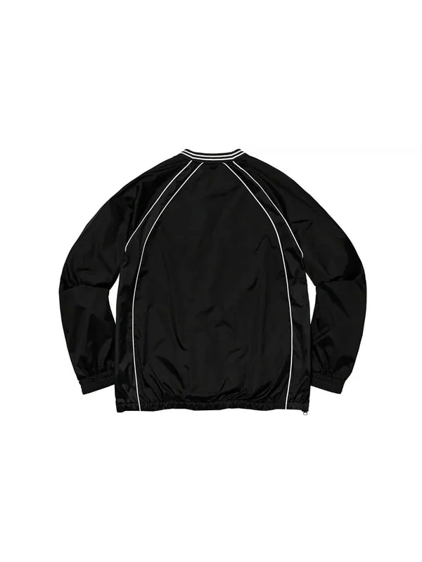 Толстовка fw19 week 16 piping warm up pullover Supreme — изображение 2 из 2, черный