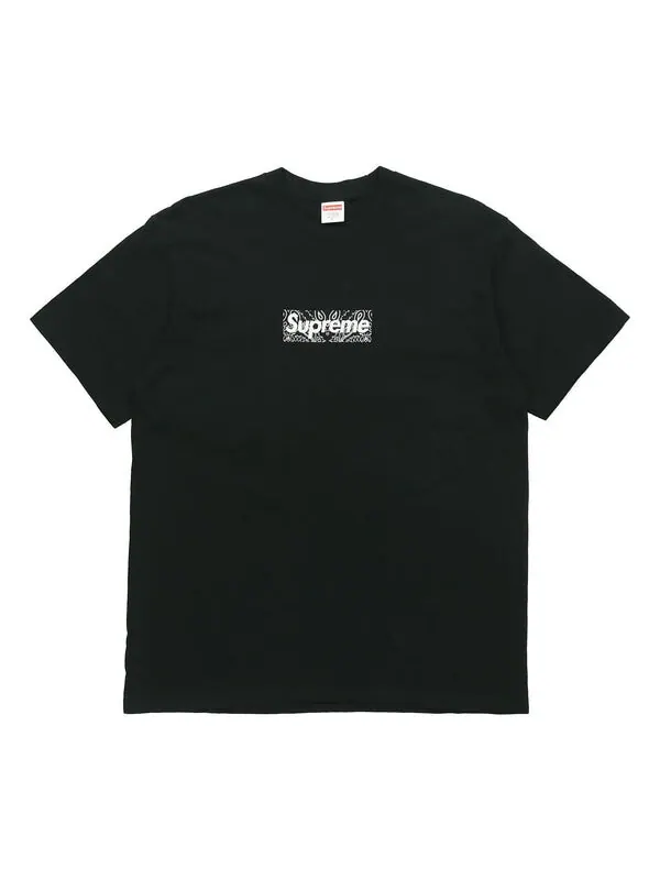 Футболка fw19 week 17 bandana box logo tee Supreme — изображение 1 из 2, черный