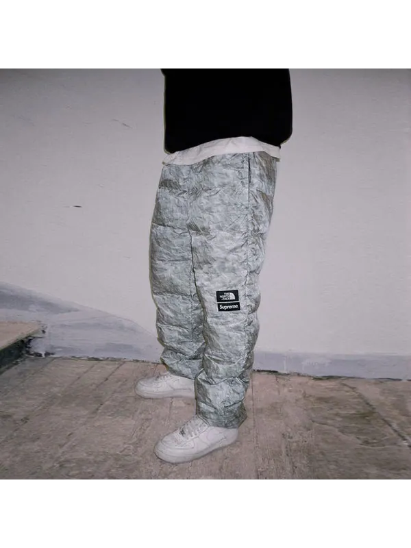 Брюки fw19 week 18 x the north face paper print nuptse pant Supreme — изображение 3 из 3, серый