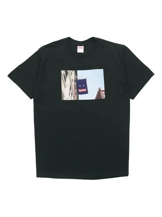 Футболка week 1 banner tee short sleeve black Supreme — изображение 1 из 2, черный