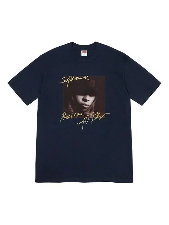 Футболка fw19 week 1 mary j blige sulfer tee Supreme — изображение 1 из 1, синий