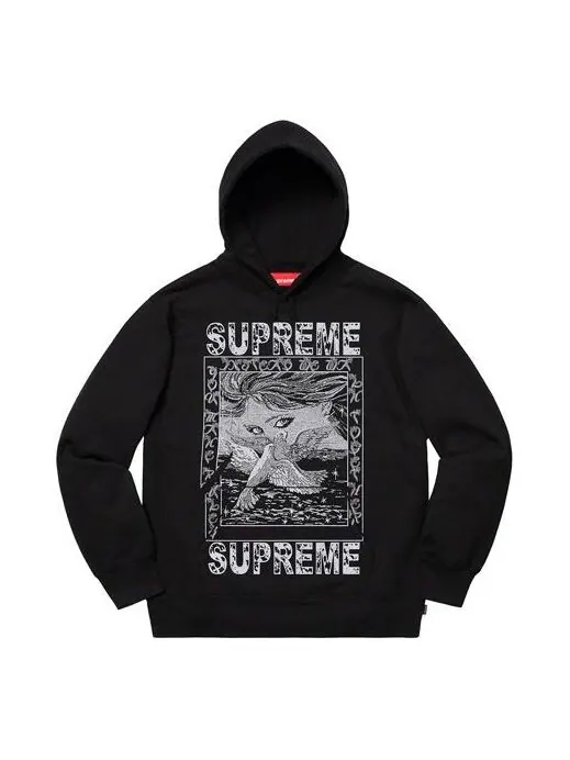 Толстовка doves hoodie 'black' Supreme — изображение 1 из 1, черный