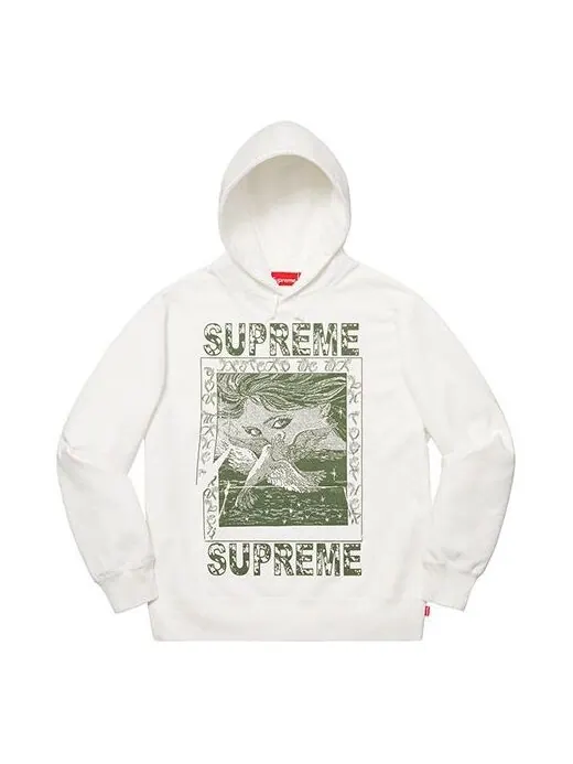 Толстовка fw19 week 2 doves hooded sweatshirt Supreme — изображение 1 из 1, белый
