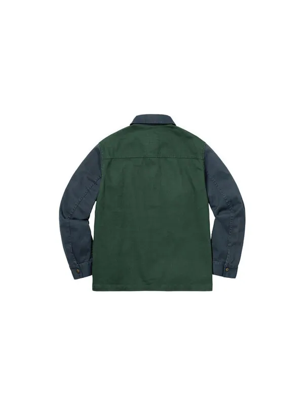Куртка fw19 week 3 x ben davis chore coat 'blue green' Supreme — изображение 2 из 2, синий/зеленый