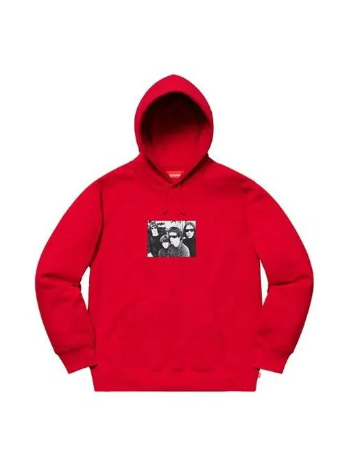 Толстовка fw19 week 4 x the velvet underground hooded sweatshirt Supreme — изображение 1 из 2, красный