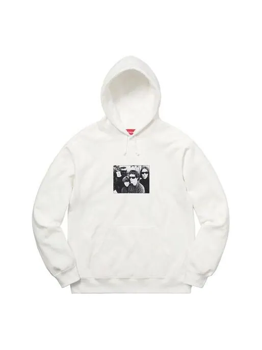 Толстовка fw19 week 4 x the velvet underground hooded sweatshirt Supreme — изображение 1 из 2, белый