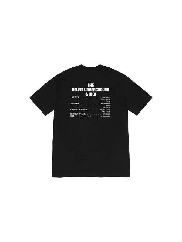 Футболка fw19 week 4 x the velvet underground nico tee Supreme — изображение 2 из 2, черный