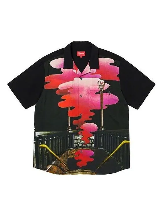 Рубашка the velvet underground rayon s/s shirt 'black' Supreme — изображение 1 из 1, черный