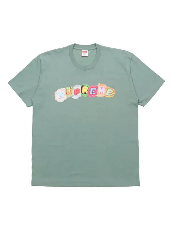Футболка fw19 week 7 pillows logo tee Supreme — изображение 1 из 2, светлый зеленый