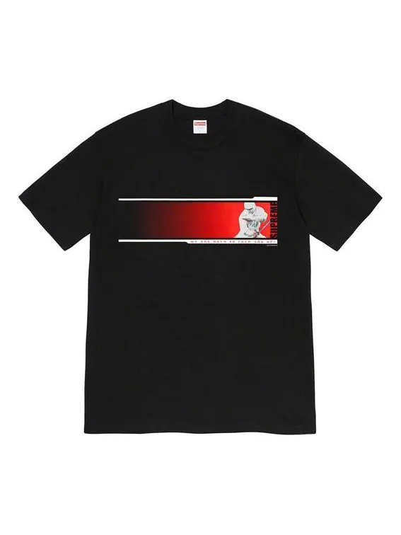 Футболка fw19 week 7 were back tee printing short sleeve black Supreme — изображение 1 из 1, черный