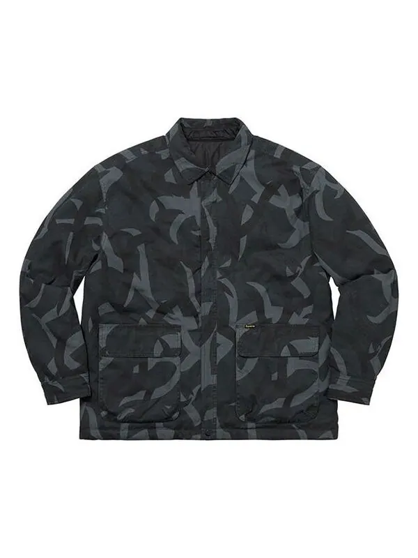Куртка fw19 week 8 reversible puffy work jacket Supreme — изображение 1 из 4, черный