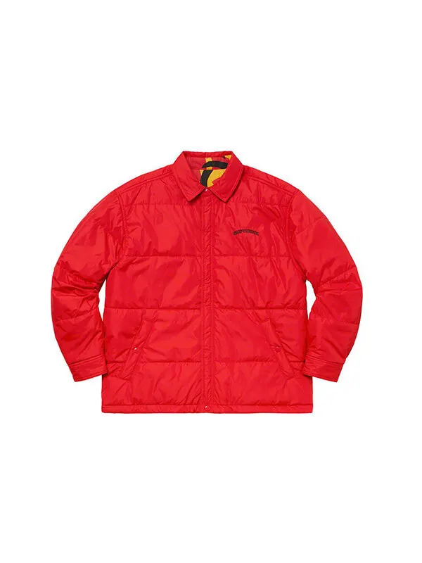 Куртка fw19 week 8 reversible puffy work jacket Supreme — изображение 4 из 4, красный