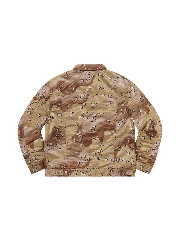 Куртка fw19 week 9 x levis nylon trucker jacket Supreme — изображение 2 из 3, желтый