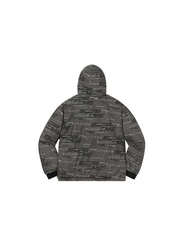 Куртка fw19 week 9 reversible dimensions logo denim work jacket 'black' Supreme — изображение 2 из 4, черный