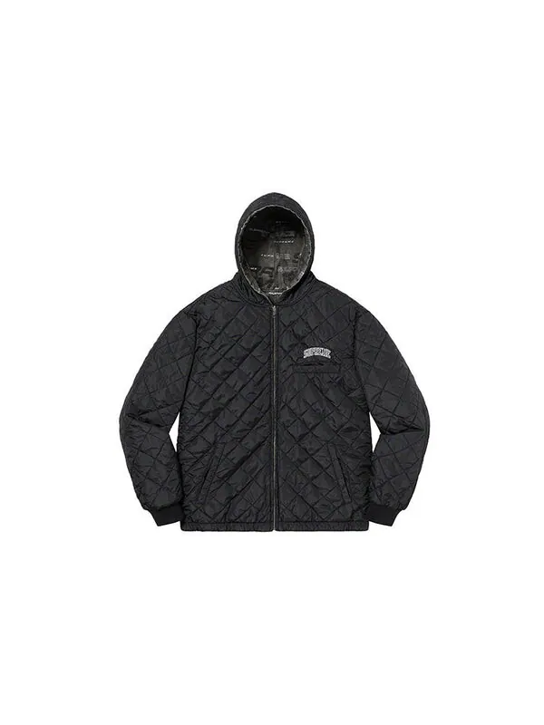 Куртка fw19 week 9 reversible dimensions logo denim work jacket 'black' Supreme — изображение 3 из 4, черный
