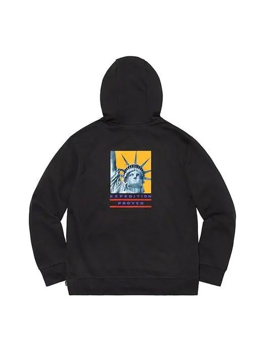 Толстовка fw19 week 10 x the north face statue of liberty hooded sweatshirt black Supreme — изображение 1 из 2, черный