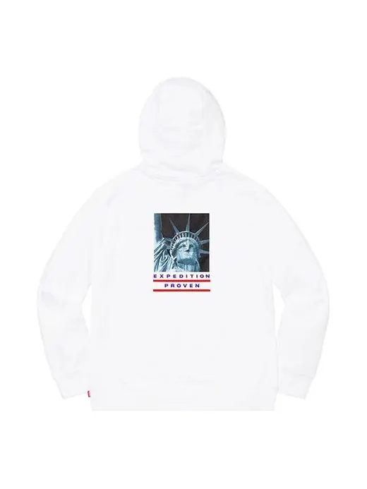 Толстовка fw19 week 10 x the north face statue of liberty hooded sweatshirt white Supreme — изображение 1 из 2, белый