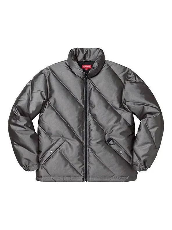 Куртка fw19 week 11 iridescent puffy jacket black Supreme — изображение 1 из 3, черный
