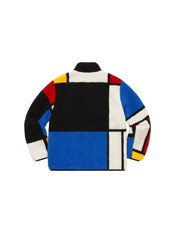 Куртка reversible colorblocked fleece jacket 'multi-color' Supreme — изображение 2 из 4, мульти