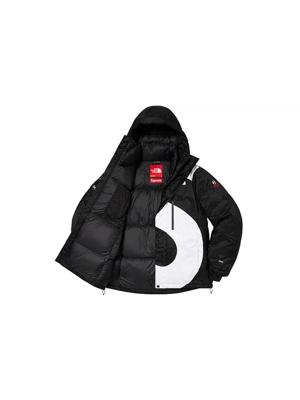Куртка x the north face s logo summit jacket 'black white' Supreme — изображение 2 из 2, черный/белый