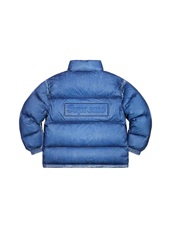 Куртка reflective speckled down jacket 'blue' Supreme — изображение 2 из 3, синий