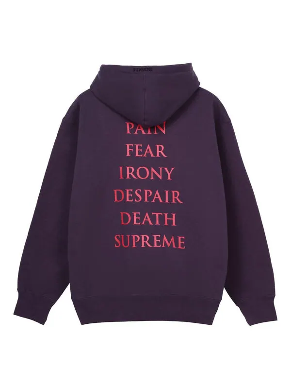 Толстовка x the crow hooded sweatshirt 'purple blue' Supreme — изображение 2 из 2, фиолетовый/синий