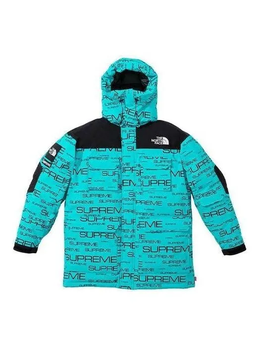 Куртка x the north face coldworks 700-fill down parka 'blue black' Supreme — изображение 1 из 4, синий/черный