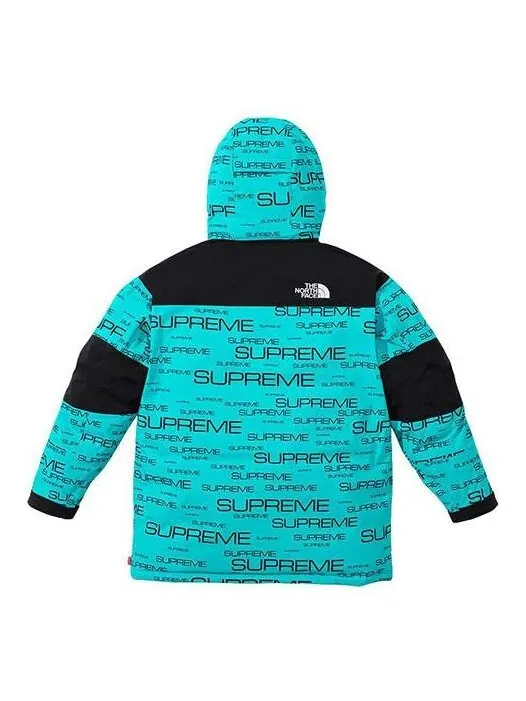 Куртка x the north face coldworks 700-fill down parka 'blue black' Supreme — изображение 2 из 4, синий/черный