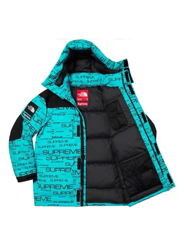Куртка x the north face coldworks 700-fill down parka 'blue black' Supreme — изображение 3 из 4, синий/черный