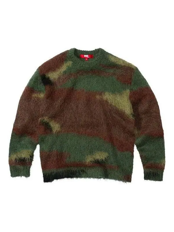 Свитер x junya watanabe comme des garons man brushed camo sweater 'green brown' Supreme — изображение 1 из 2
